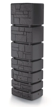 Ємність для збору дощової води Prosperplast Tower Stone, антрацит, 350 л