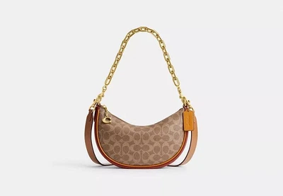 Сумка Coach Mira Shoulder Bag In Signature Canvas коричнева