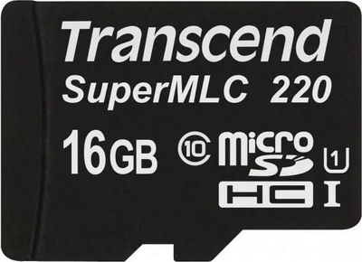 Карта пам'яті Transcend USD220I microSDHC 16GB Class 10 UHS-I U1 (TS16GUSD220I)