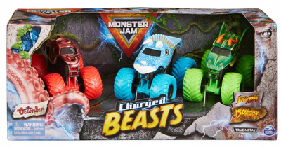 Zestaw samochodów Spin Master Monster Jam Charged Beasts 3 szt (0778988346044)