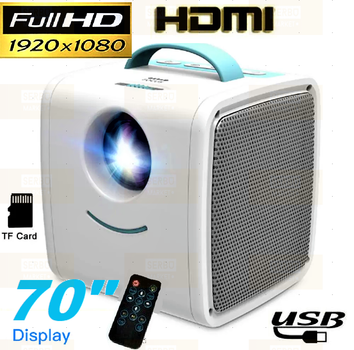 Проектор домашній міні портативний мультимедійний Full HD Led Projector Kids Story Projector Q2