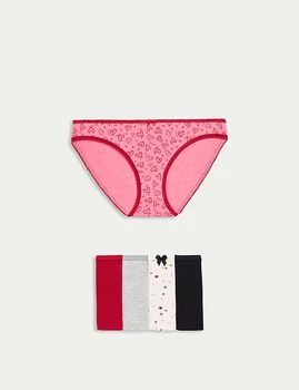 Набор женских трусиков Marks&Spencer бикини bikinis 10(38) 5 шт very pink 0126