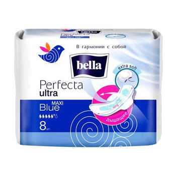 Гігієнічні прокладки Bella Perfecta ultra Maxi blue 8 шт