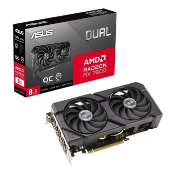 Видеокарта AMD Radeon RX 7600 8GB GDDR6 Dual EVO OC Asus (DUAL-RX7600-O8G-EVO) Store