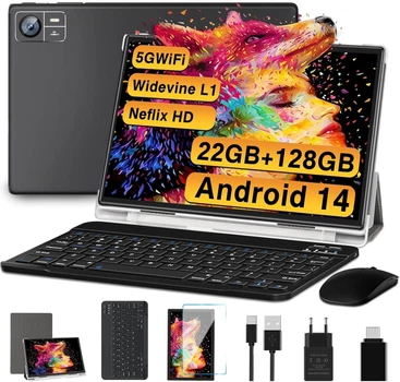 Планшет 10.1" SUAAT S10 6+16/128GB 8 ядер Android 14 8000 mAh Черный - Б/У