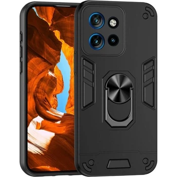 Захисний чохол Deexe Hybrid Shell для Motorola Edge 50 Neo / Edge 60 Neo - Black