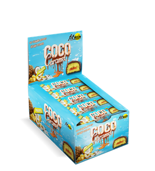 Питательные Кокосовые Батончики без сахара Coco Caramel - 20x40г Ананас 4820273230647