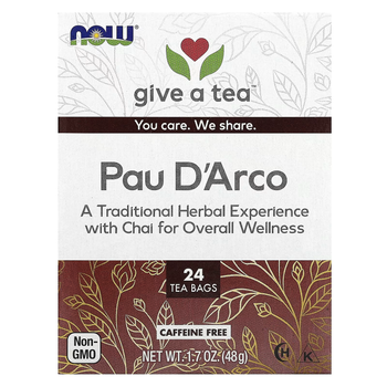 Чай из Коры Муравьиного Деревья без кофеина Pau D'Arco Tea - 24 пакетика 733739042330