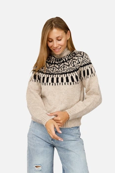 Женский свитер one size цвет бежевый ЦБ-00262325