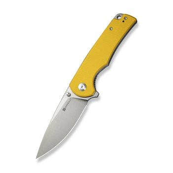Нож складной туристический Sencut Praktisk, (9.1 см) 9Cr18MoV / G10 желтый