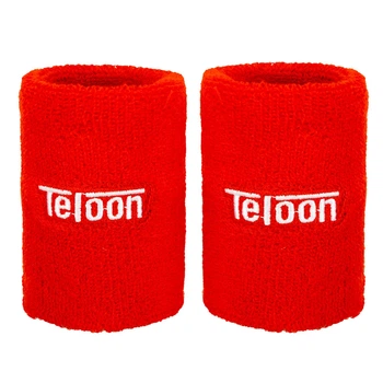 Напульсники спортивные махровые для тренировок бега баскетбола Teloon 2033 2шт Red