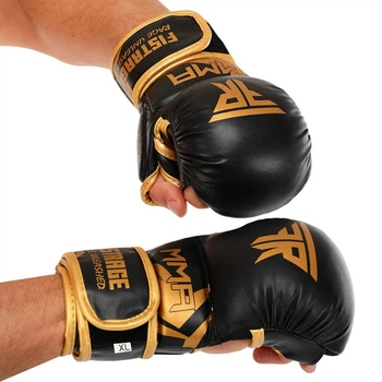 Перчатки для смешанных единоборств MMA Fistrage 5521 размер L Black-Gold