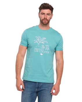 Футболка мужская Lee Cooper 10196459.Z80 XXL зеленая (5942723048226)