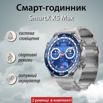 Смарт часы мужские водонепроницаемые умные часы с nfc часы для измерения давления Серый 4734286