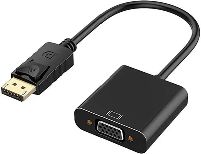Перехідник DisplayPort в VGA конвертер адаптер перетворювач Display port для MacBook для монітора DP to VGA