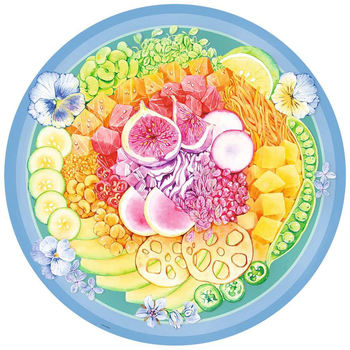 Puzzle Ravensburger Paleta kolorów Poke Bowl 500 elementów (4005556173518)