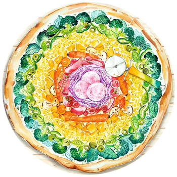 Puzzle Ravensburger Paleta kolorów Pizza 500 elementów (4005556173471)