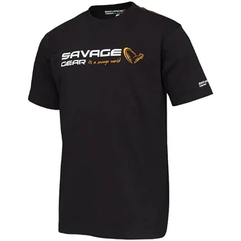 Футболка Savage Gear Signature Logo T-Shirt XL Black ink