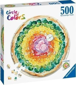 Puzzle Ravensburger Paleta kolorów Pizza 500 elementów (4005556173471)