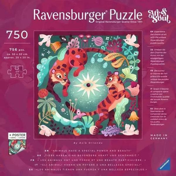 Puzzle Ravensburger Art Soul Zwierzęce Sny 750 elementów (4005555010012)