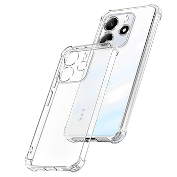 Чохол Xiaomi Redmi Note 14 5G GETMAN TPU Ease logo посилені кути Full Camera Безбарвний (прозорий)