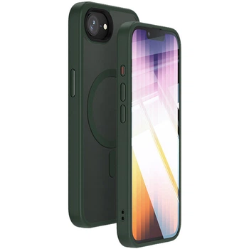 Чохол Ummi Colorful with MagSafe для iPhone 16е / iPhone 17e для телефону магнітна зарядка Айфон 16е / Айфон 17e Dark Green