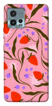 TPU чохол Demsky Strawberry pink для Motorola Moto G72