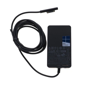 Блок живлення для планшетів Microsoft Surface 15V 4A 65W, 6-pin, чорний (без кабелю) — сумісний із Surface Pro 5, Pro 6, Pro 4, Pro3, Book