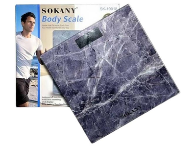 Весы напольные Sokany SK-19018 с дисплеем, максимальная нагрузка 180 кг