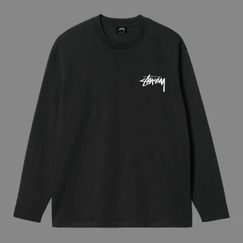 Лонгслів Stussy 0001 чорного кольору, розмір L