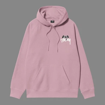Худи Stussy 0002 розового цвета, размер M