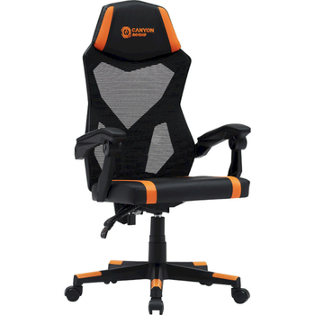 Кресло для геймеров Canyon Flow MCH01 Mesh Black/Orange (CNE-MCH01)