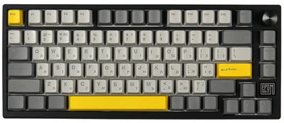 Клавіатура бездротова Epomaker TH80 SE 75 Budgerigar V2 Switch Hot-Swap RGB Wireless/Bluetooth/USB UA Black (TH80-SE-B-BV2)