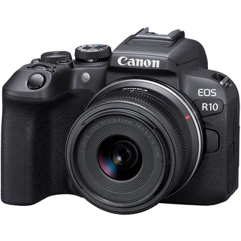 Беззеркальный фотоаппарат Canon EOS R10 kit (RF-S 18-45mm) IS STM + Mount Adapter EF-EOS R (5331C033)