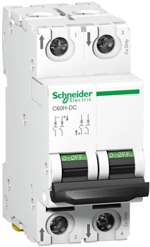 Автоматичний вимикач постійного струму Schneider Electric Acti9 2Р C60H-DC 25А 500В (A9N61533)