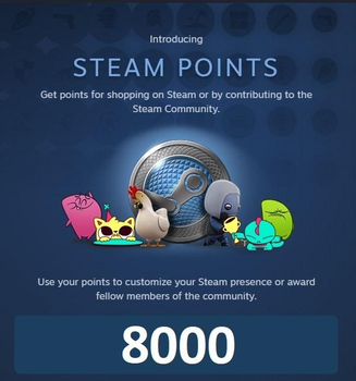 8 000 Очков Стим | Жетоны | Награды | 8 000 Steam Points | Awards