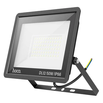 Уличный Фонарь Прожектор кронштейн HOCO DL12 Ultra thin outdoor LED flood light |50W, IP66| Черный