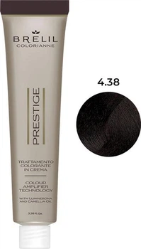 Крем-фарба Brelil Colorianne Prestige №4/38 Шоколадний шатен для стійкого фарбування волосся, 100 мл