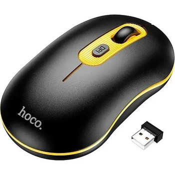 Беспроводная мышь Hoco GM21 Platinum 2.4G Business Wireless Mouse Black Yellow