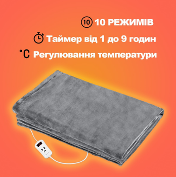 Электроодеяло PROFICARE PC-WZD 3061 Серый