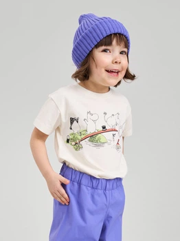 Детская футболка для мальчика Reima Moomin Gosa 5200430A-011A 86 см Белая (6438557176512)