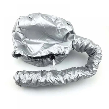Термоколпак для фена Bonnet "Dryer Attachment" шапка сушуар для масок, процедур, лечения и сушки волос в домашних условиях, размер универсальный (Серый)