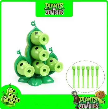 Игровой набор Plants vs Zombies Горохострел Стручок Гороха со стрелами Пятистрел Растения против зомби