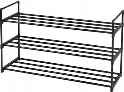Stojak na buty Leobert 3 półki czarny (5903332063246)