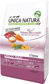 Сухой корм Gheda Unica Natura Unico Maxi для собак больших пород дикий кабан, рис и морковь 12 кг (GDA00534)
