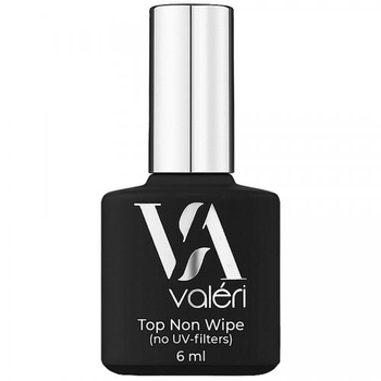 Топ для гель-лака без липкого слоя Valeri Top Non Wipe no UV-filters 6 мл