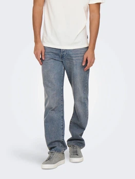 Джинси Regular Fit чоловічі Only & Sons 22029403-71655 34 Світло-сині (5715613124467)