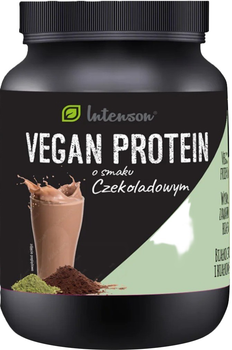 Харчова добавка Intenson Vegan Protein веганський білковий коктейль зі смаком шоколаду 600 г (5905454131728)