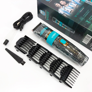 Машинка для стрижки волос и бороды VGR V-695 с LED дисплеем IPX7 влагозащита