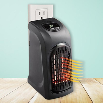 Обогреватель керамический с таймером 400W мини тепловентилятор в розетку, ART 584G